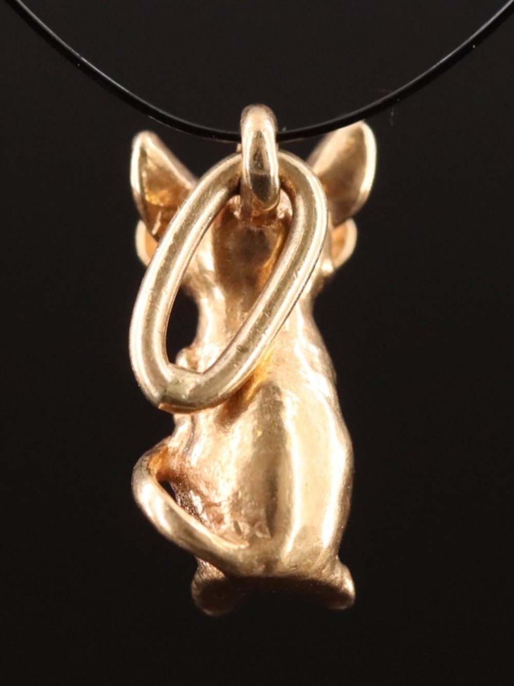 14k Blind Mouse Charm - Picture 4 of 6